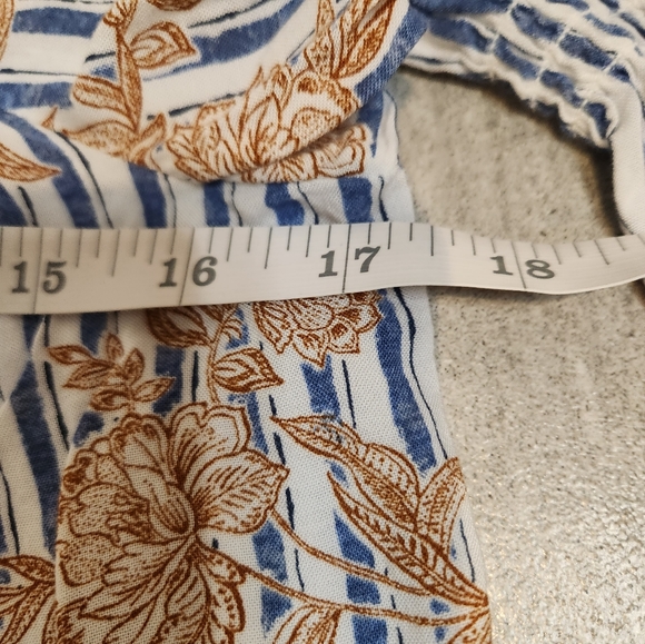 Maverick The Collection Off Shoulder Tunic Dress Ruffle Striped Floral Size S - Picture 13 of 13